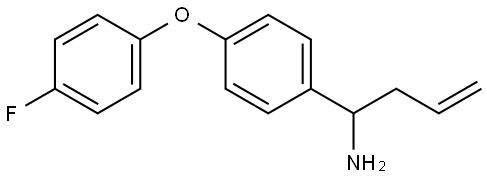 1-[4-(4-FLUOROPHENOXY)PHENYL]BUT-3-EN-1-AMINE 结构式