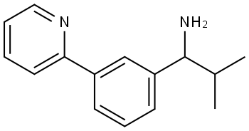 2-METHYL-1-[3-(PYRIDIN-2-YL)PHENYL]PROPAN-1-AMINE Structure