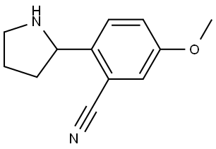 5-METHOXY-2-(PYRROLIDIN-2-YL)BENZONITRILE Structure