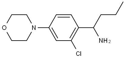 1-[2-CHLORO-4-(MORPHOLIN-4-YL)PHENYL]BUTAN-1-AMINE Structure