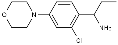 1-[2-CHLORO-4-(MORPHOLIN-4-YL)PHENYL]PROPAN-1-AMINE Structure