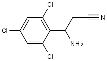 3-AMINO-3-(2,4,6-TRICHLOROPHENYL)PROPANENITRILE 结构式