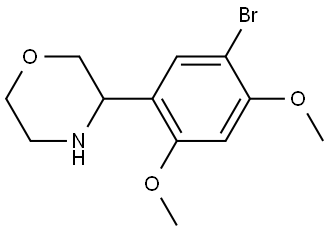 3-(5-BROMO-2,4-DIMETHOXYPHENYL)MORPHOLINE 结构式