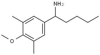 1-(4-METHOXY-3,5-DIMETHYLPHENYL)PENTAN-1-AMINE Structure