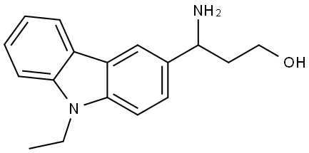 3-AMINO-3-(9-ETHYL-9H-CARBAZOL-3-YL)PROPAN-1-OL Struktur