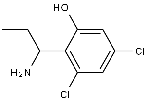 2-(1-AMINOPROPYL)-3,5-DICHLOROPHENOL Structure