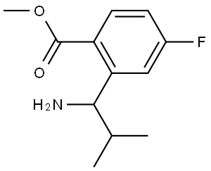 2-(1-amino-2-methylpropyl)-4-fluorobenzoic acid Structure