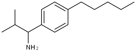 2-METHYL-1-(4-PENTYLPHENYL)PROPAN-1-AMINE 结构式