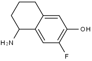 5-amino-3-fluoro-5,6,7,8-tetrahydronaphthalen-2-ol,1337794-43-0,结构式