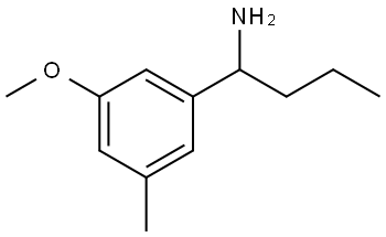 1-(3-METHOXY-5-METHYLPHENYL)BUTAN-1-AMINE,1337816-61-1,结构式