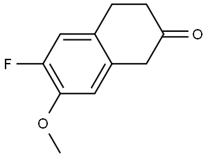 6-fluoro-7-methoxy-1,2,3,4-tetrahydronaphthalen-2-one,1337840-10-4,结构式