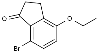 7-BROMO-4-ETHOXY-2,3-DIHYDRO-1H-INDEN-1-ONE,1337840-80-8,结构式