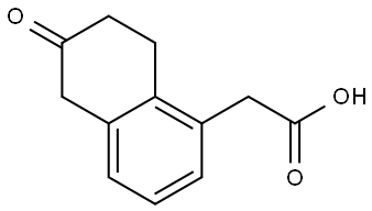 2-(6-氧代-5,6,7,8-四氢萘-1-基)乙酸,1337860-12-4,结构式