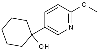 1-(6-Methoxy-3-pyridinyl)cyclohexanol Structure