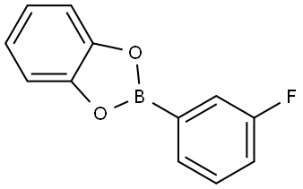 2-(3-Fluorophenyl)-1,3,2-benzodioxaborole 结构式