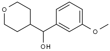 Tetrahydro-α-(3-methoxyphenyl)-2H-pyran-4-methanol Structure