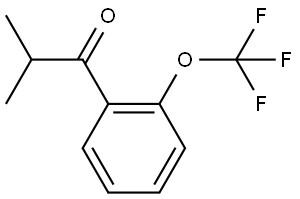 2-Methyl-1-[2-(trifluoromethoxy)phenyl]-1-propanone,1339212-93-9,结构式