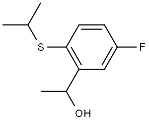 5-Fluoro-α-methyl-2-[(1-methylethyl)thio]benzenemethanol Structure