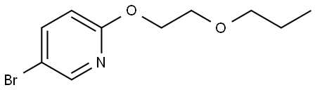 5-Bromo-2-(2-propoxyethoxy)pyridine,1341044-25-4,结构式