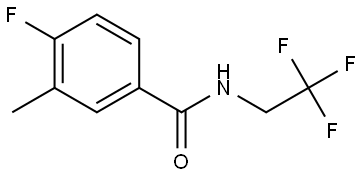 4-Fluoro-3-methyl-N-(2,2,2-trifluoroethyl)benzamide|