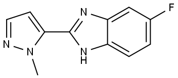 6-fluoro-2-(1-methyl-1H-pyrazol-5-yl)-1H-benzo[d]imidazole Structure