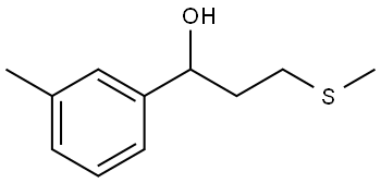 3-(methylthio)-1-(m-tolyl)propan-1-ol,1341637-11-3,结构式