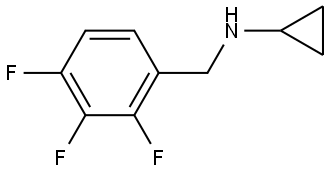 N-Cyclopropyl-2,3,4-trifluorobenzenemethanamine 结构式