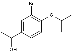 3-Bromo-α-methyl-4-[(1-methylethyl)thio]benzenemethanol Struktur