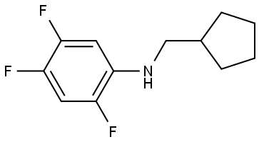 N-(Cyclopentylmethyl)-2,4,5-trifluorobenzenamine Struktur