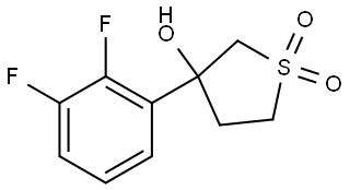 Thiophene-3-ol, 3-(2,3-difluorophenyl)tetrahydro-, 1,1-dioxide 结构式