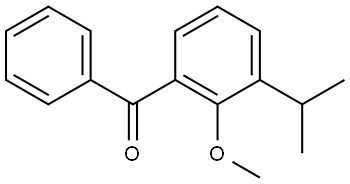 (3-isopropyl-2-methoxyphenyl)(phenyl)methanone Struktur