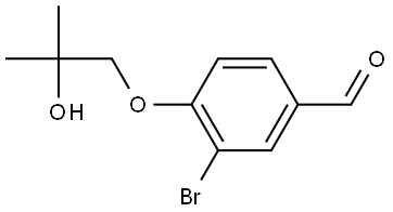 3-Bromo-4-(2-hydroxy-2-methylpropoxy)benzaldehyde,1342787-93-2,结构式