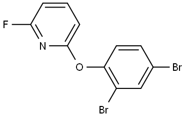 2-(2,4-Dibromophenoxy)-6-fluoropyridine Structure