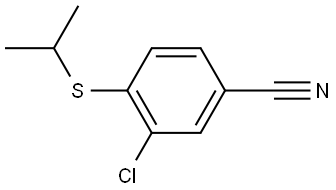 3-Chloro-4-[(1-methylethyl)thio]benzonitrile Structure