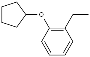 1-(Cyclopentyloxy)-2-ethylbenzene Structure