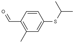 2-Methyl-4-[(1-methylethyl)thio]benzaldehyde 结构式