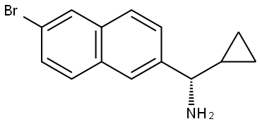 (S)-(6-BROMONAPHTHALEN-2-YL)(CYCLOPROPYL)METHANAMINE Structure