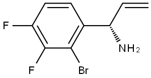 (1S)-1-(2-BROMO-3,4-DIFLUOROPHENYL)PROP-2-ENYLAMINE,1344483-08-4,结构式