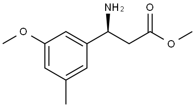 METHYL (3S)-3-AMINO-3-(3-METHOXY-5-METHYLPHENYL)PROPANOATE,1344596-27-5,结构式