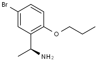 (1S)-1-(5-BROMO-2-PROPOXYPHENYL)ETHAN-1-AMINE Struktur