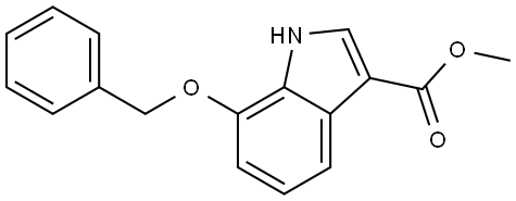 methyl 7-(benzyloxy)-1H-indole-3-carboxylate Struktur