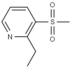 2-Ethyl-3-(methylsulfonyl)pyridine,1346531-90-5,结构式