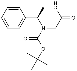 1347681-81-5 2-[tert-butoxycarbonyl-[(1R)-1-phenylethyl]amino]acetic acid