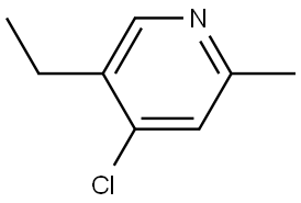 4-Chloro-5-ethyl-2-methylpyridine Structure