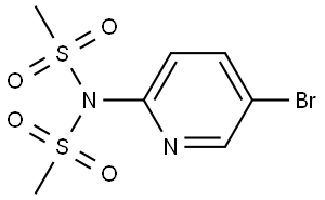 N-(5-Bromo-2-pyridinyl)-N-(methylsulfonyl)methanesulfonamide Structure