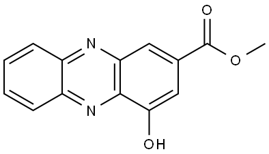 methyl 4-hydroxyphenazine-2-carboxylate 结构式