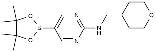 N-[(Tetrahydro-2H-pyran-4-yl)methyl]-5-(4,4,5,5-tetramethyl-1,3,2-dioxaborola... 结构式