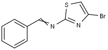 4-Bromo-2-(N-phenylmethylene) thiazole Struktur