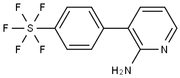 (OC-6-21)-[4-(2-Amino-3-pyridinyl)phenyl]pentafluorosulfur Struktur