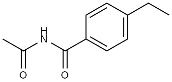 N-Acetyl-4-ethylbenzamide 结构式